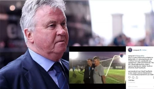 HLV Hiddink thăm ĐT Thái Lan