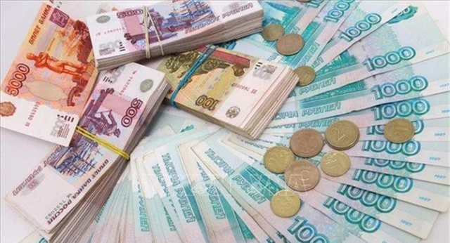 Đồng ruble của Nga. Ảnh: Sputnik/TTXVN