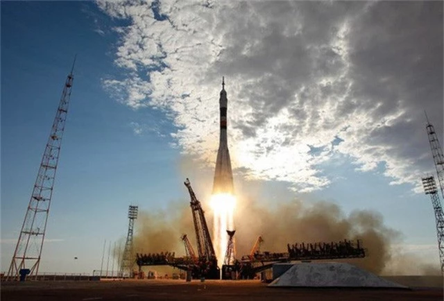  Một vụ phóng tên lửa Soyuz của Nga. Ảnh: Wiki Commons 