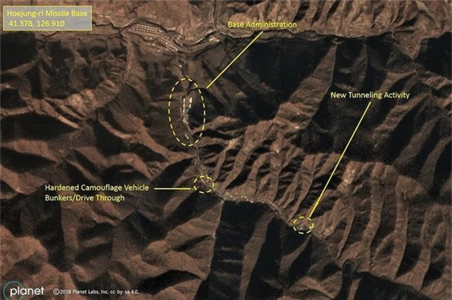  Ảnh chụp vệ tinh về cơ sở tên lửa đáng ngờ của CHDCND Triều Tiên. Ảnh: NPR 