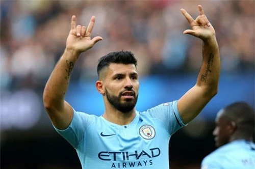 Tiền đạo: Sergio Aguero (Man City).