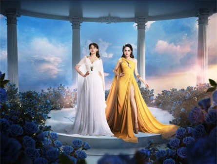 Hương Giang và Hari Won " đọ dáng" trong khu vườn sắc đẹp