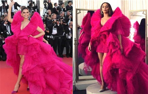 Beyonce đụng váy áo với minh tinh Bollywood