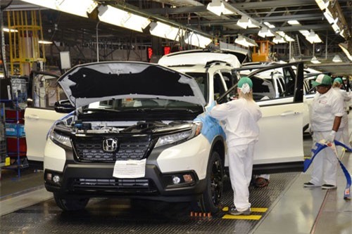 Honda Passport 2019 bắt đầu đi vào sản xuất