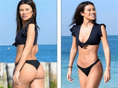 Montana Brown đẹp quyến rũ trên biển