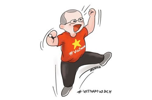 Bộ tranh chibi siêu đáng yêu về hành trình của tuyển Việt Nam tại AFF Cup 2018