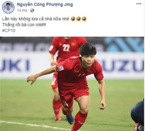 Công Phượng đăng ảnh troll đồng đội - 1