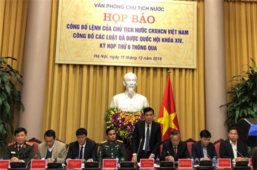 Công bố Lệnh của Chủ tịch nước về 9 Luật mới được Quốc hội thông qua