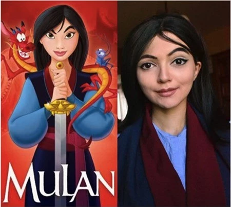 Nàng Mulan trong phim hoạt hình dường như đã bước thẳng ra ngoài đời thực