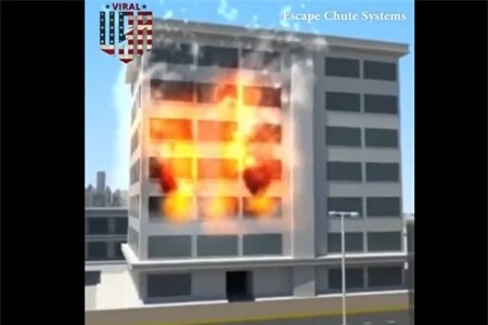 Clip: Ống thoát hiểm 'độc nhất vô nhị' có thể sơ tán cả trăm người an toàn khỏi tòa nhà cao tầng.