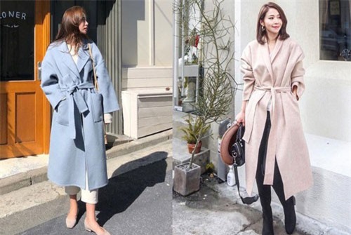 Ngay cả nàng công sở mét rưỡi cũng diện được “ngon ơ” kiểu áo dạ dáng dài, thắt eo vừa ấm vừa sang này