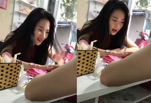 15 giây bị quay lén khi làm móng tay, cô gái bất ngờ nổi tiếng vì quá xinh