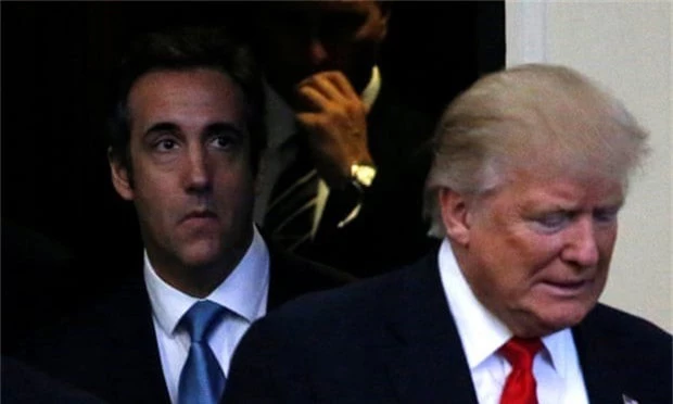  Tổng thống Donald Trump và cựu luật sư riêng Michael Cohen (Ảnh: Reuters) 