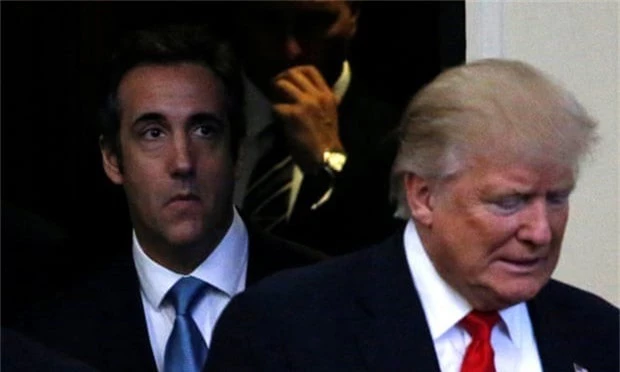 Tổng thống Donald Trump và cựu luật sư riêng Michael Cohen (Ảnh: Reuters)