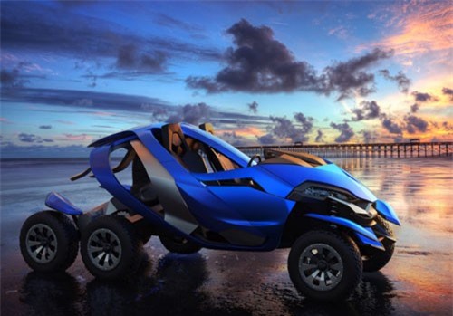 Mô tô 6 bánh Ferox Azaris sử dụng động cơ BMW