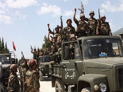 Binh sĩ Syria ồ ạt hành quân tới phía Bắc diệt khủng bố