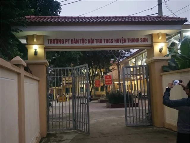 Trường phổ thông dân tộc nội trú THCS huyện Thanh Sơn (Ảnh: CTV).