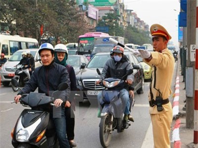 Hà Nội: Ra quân đảm bảo trật tự an toàn giao thông dịp Tết