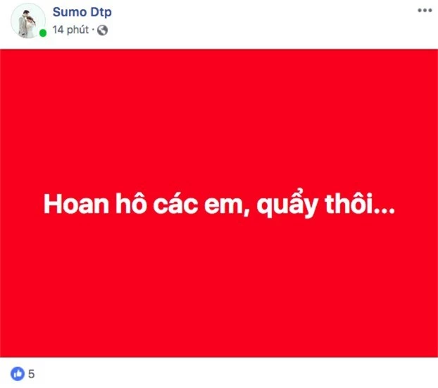 Dân mạng nhuộm đỏ Facebook với status ăn mừng chiến thắng của đội tuyển Việt Nam - Ảnh 1.