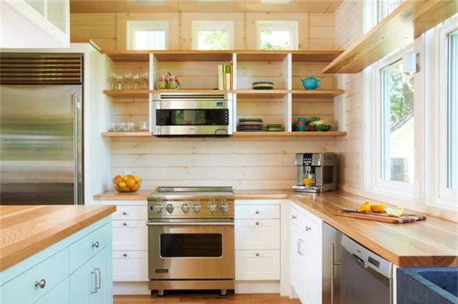 Những căn bếp nhỏ đẹp tới mức bạn sẵn sàng bỏ bếp rộng để được ở trong không gian này - Ảnh 16.