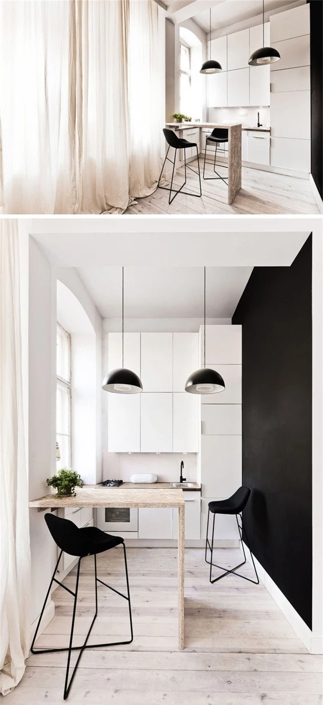 Những căn bếp nhỏ đẹp tới mức bạn sẵn sàng bỏ bếp rộng để được ở trong không gian này - Ảnh 3.