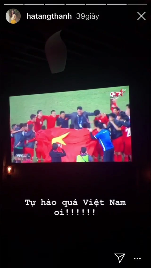 Tăng Thanh Hà, Bảo Anh, Văn Mai Phương cùng loạt sao Việt vỡ oà trước chiến thắng lẫy lừng của đội tuyển Việt Nam - Ảnh 1.