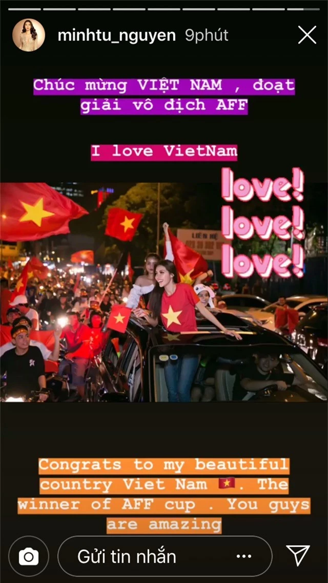 Tăng Thanh Hà, Bảo Anh, Văn Mai Phương cùng loạt sao Việt vỡ oà trước chiến thắng lẫy lừng của đội tuyển Việt Nam - Ảnh 4.