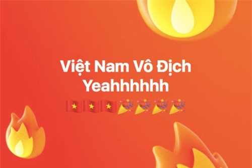 Dân mạng nhuộm đỏ Facebook với status ăn mừng chiến thắng của đội tuyển Việt Nam