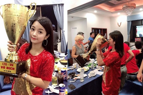 Hot girl làng hài khoe ảnh hôn "Cúp vàng AFF 2018": Sự thật ngã ngửa