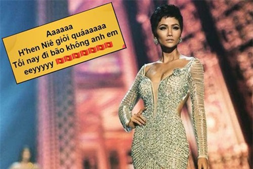 "Bão" bóng đá còn chưa tan hết, dân tình lại hò nhau xuống đường ăn mừng kỳ tích của Hoa hậu H'Hen Niê