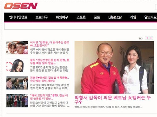 MC xinh đẹp bên cạnh HLV Park Hang Seo "gây sốt" tại Hàn