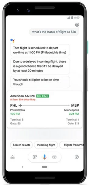 Google Assistant sẽ nói cho bạn biết nếu chuyến bay bị trễ - Ảnh 1.