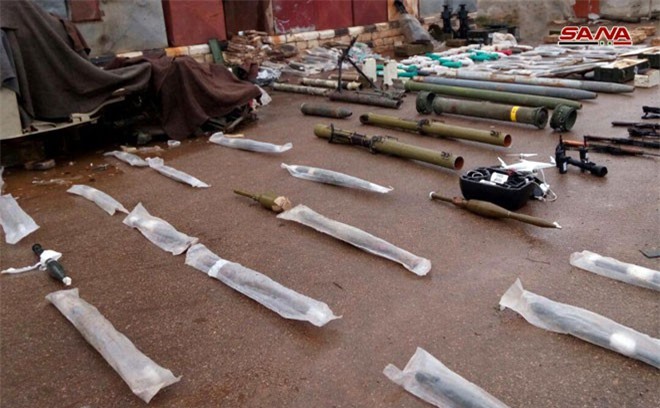 Chùm ảnh: Quân đội Syria lại giành "chiến lợi phẩm" khổng lồ ở Dara'a 