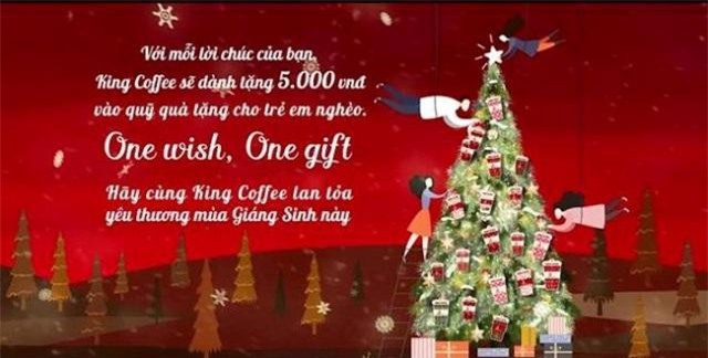 Cùng King Coffee viết thiệp lan toả yêu thương mùa Giáng sinh