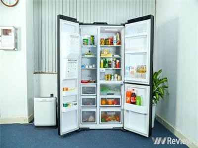 Đánh giá tủ lạnh Hitachi side-by-side R-M700AGPGV4X giá 78,5 triệu đồng
