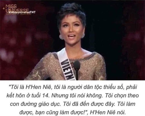 Phát ngôn của Hoa hậu H’Hen Niê mở ra trào lưu mới trên mạng