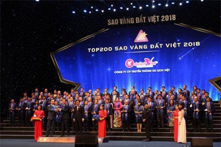 200 doanh nghiệp Việt Nam nhận giải thưởng Sao Vàng đất Việt 2018