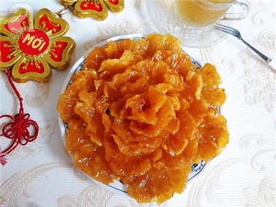 Công thức làm mứt dứa dẻo ngọt cho ngày Tết