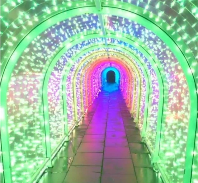 Siêu thị Anh “nổi lên” nhờ xây dựng đường hầm phát sáng - Ảnh 1.