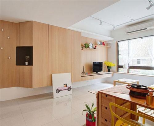 Căn hộ nhỏ có cách bố trí nội thất linh hoạt