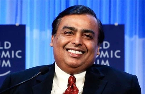 8. Mukesh Ambani - Chủ tịch kiêm Giám đốc quản lý của Reliance Industries (3 tỷ USD).