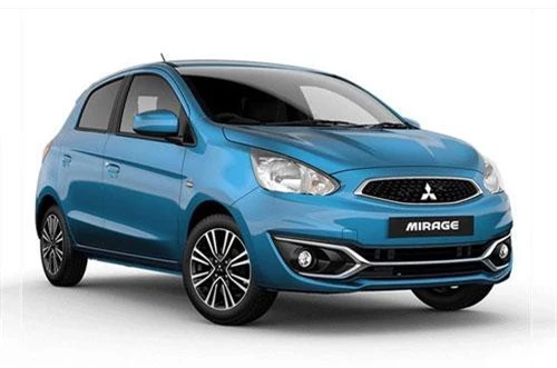 5. Mitsubishi Mirage (giá từ 350,5 triệu đồng).