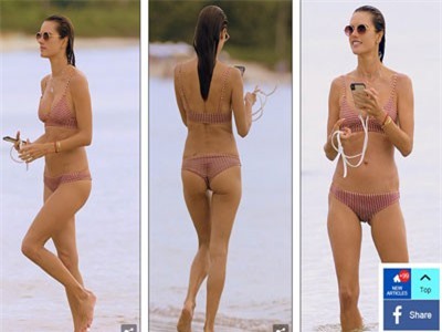 Cựu thiên thần nội y quyến rũ với áo tắm