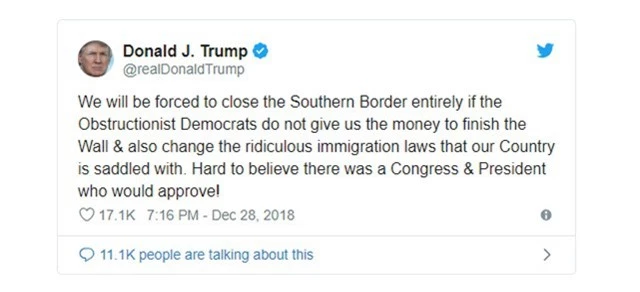 Ông Trump dọa đóng hoàn toàn biên giới với Mexico - Ảnh 2.