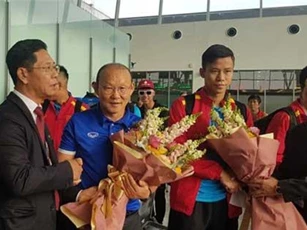 Những hình ảnh đầu tiên của đội tuyển Việt Nam tại Qatar