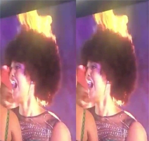 Hoa hậu Châu Phi... cháy tóc khi nhận vương miện - Ảnh 3.