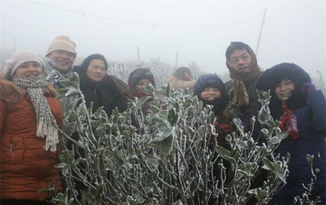 Vùng núi cao phía Bắc đã xuất hiện băng giá