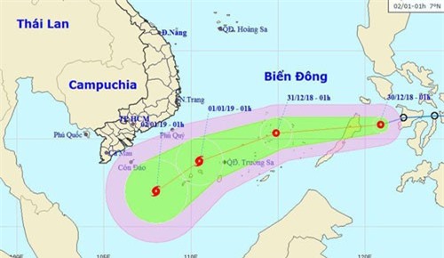 Sáng nay áp thấp nhiệt đới khả năng thành bão sẽ vào Biển Đông