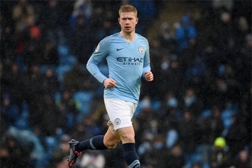 Tiền vệ phải: Kevin De Bruyne (Man City).