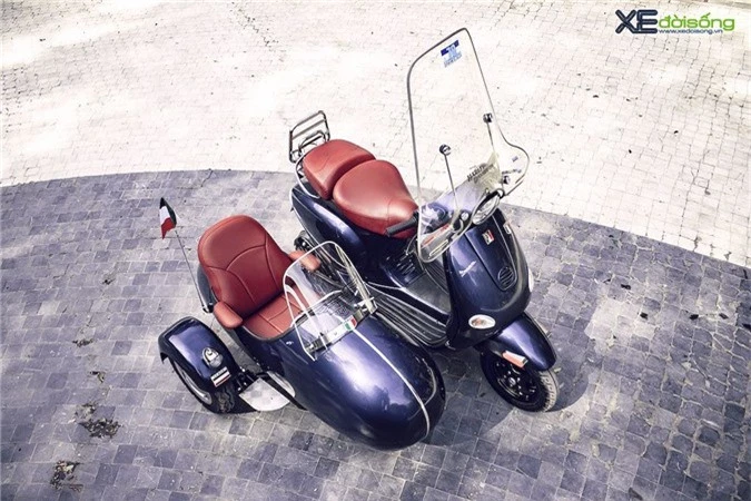 Độc đáo Vespa ET8 độ thuyền 3 bánh tại Hà Nội ảnh 16